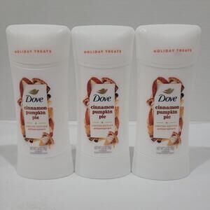 3pk Dove Cinnamon Pumpkin Pie Limited Edition Deodorant 2.6 Oz New